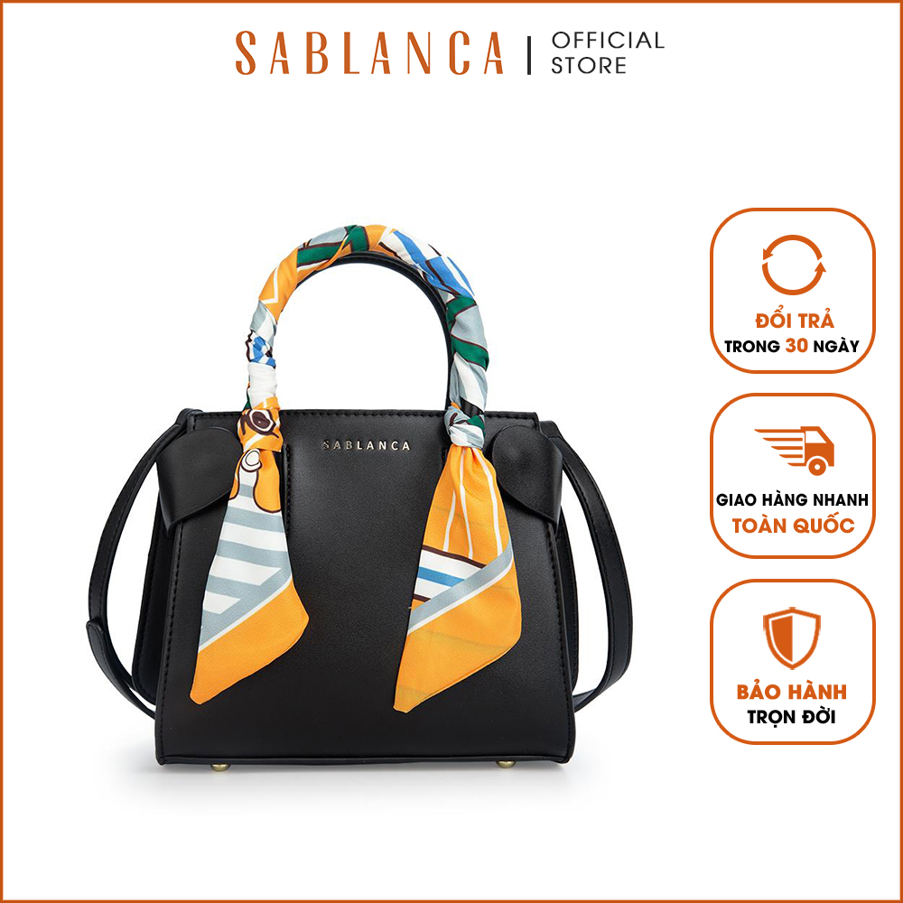 Túi xách tay Sablanca thời trang phối vải 5051HB0120