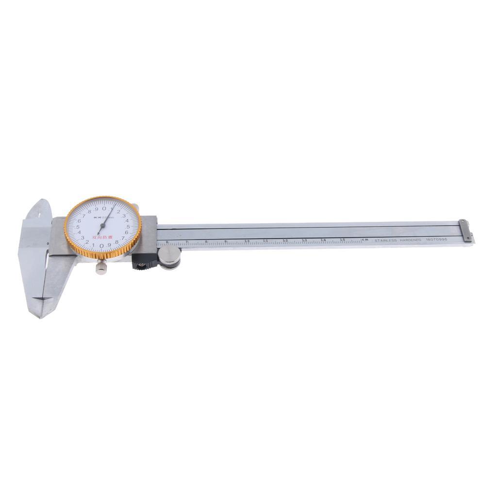 0-150mm Stainless Steel Dial Caliper Vernier Gauge Micrometer Measuring Tool