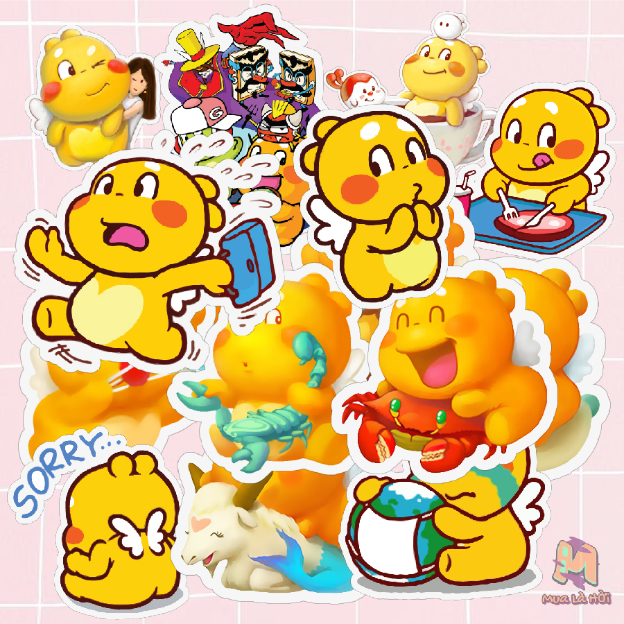 Miếng dán Stickers chủ đề Qoobee