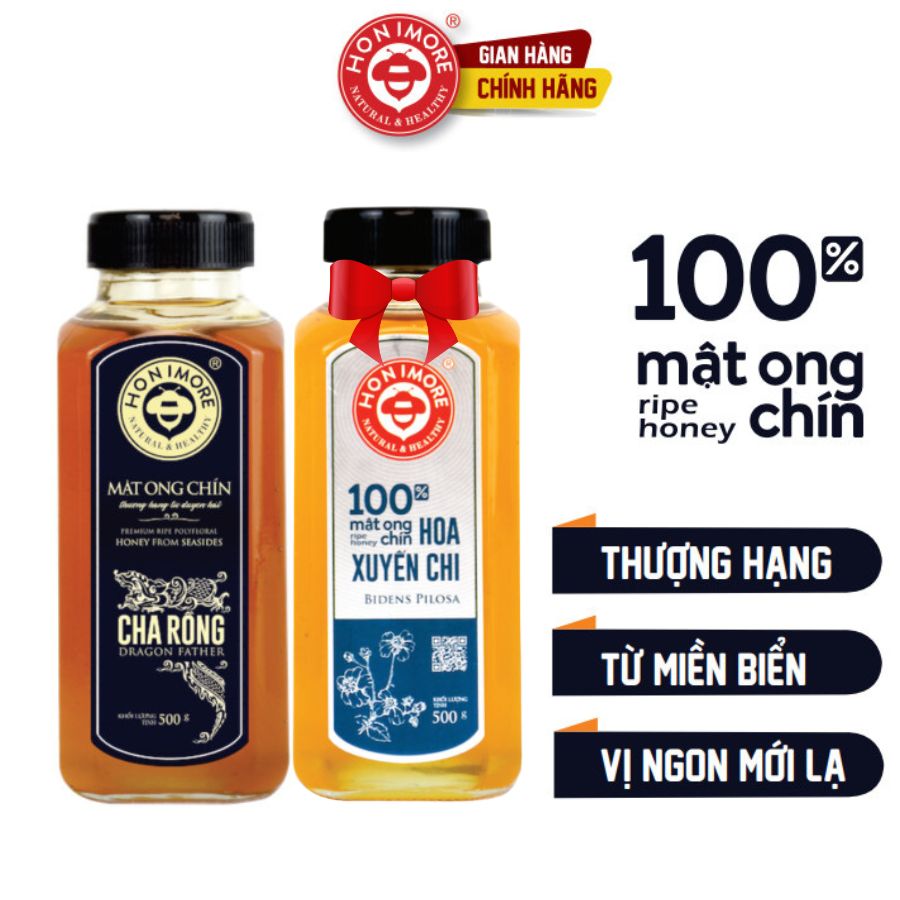 Mật ong rừng thượng hạng Cha Rồng Honimore 500g - tăng cường sức đề kháng, đẹp da