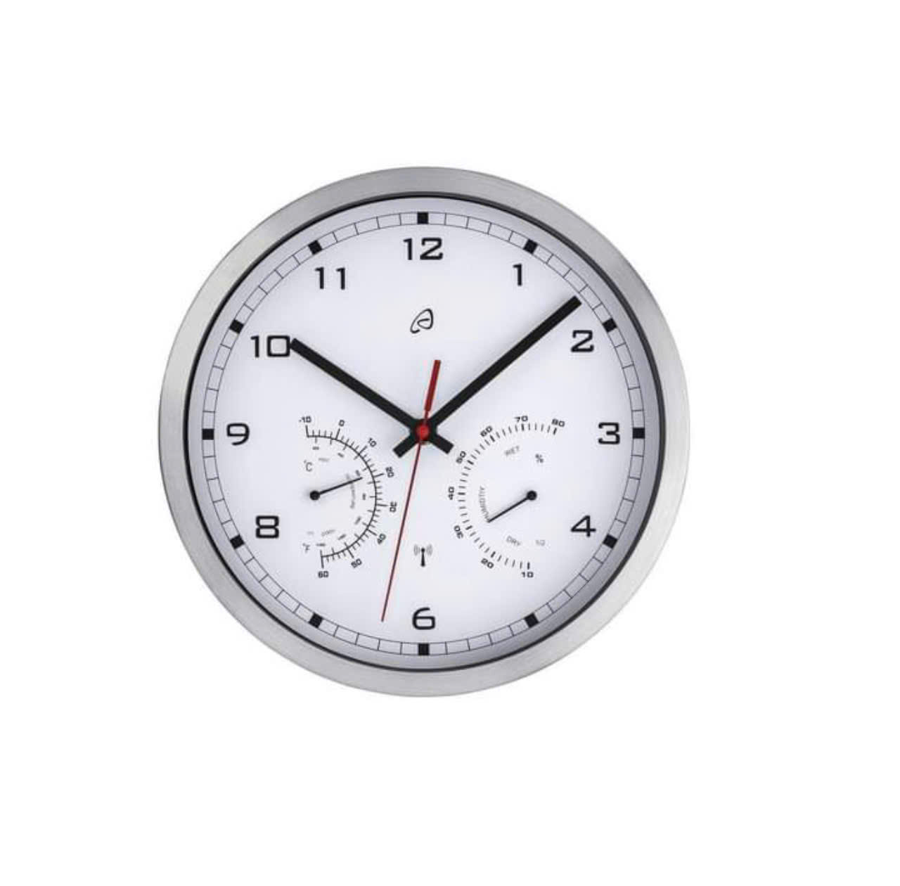 Đồng hồ treo tường tích hợp nhiệt kế &amp; ẩm kế AURIOL - Hàng nội địa Đức Hàng chính hãng