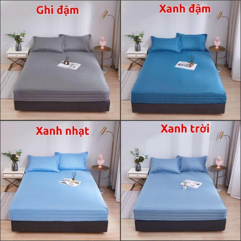 Ga Gối Cotton 3F kẻ sọc khách sạn mẫu mới nhất