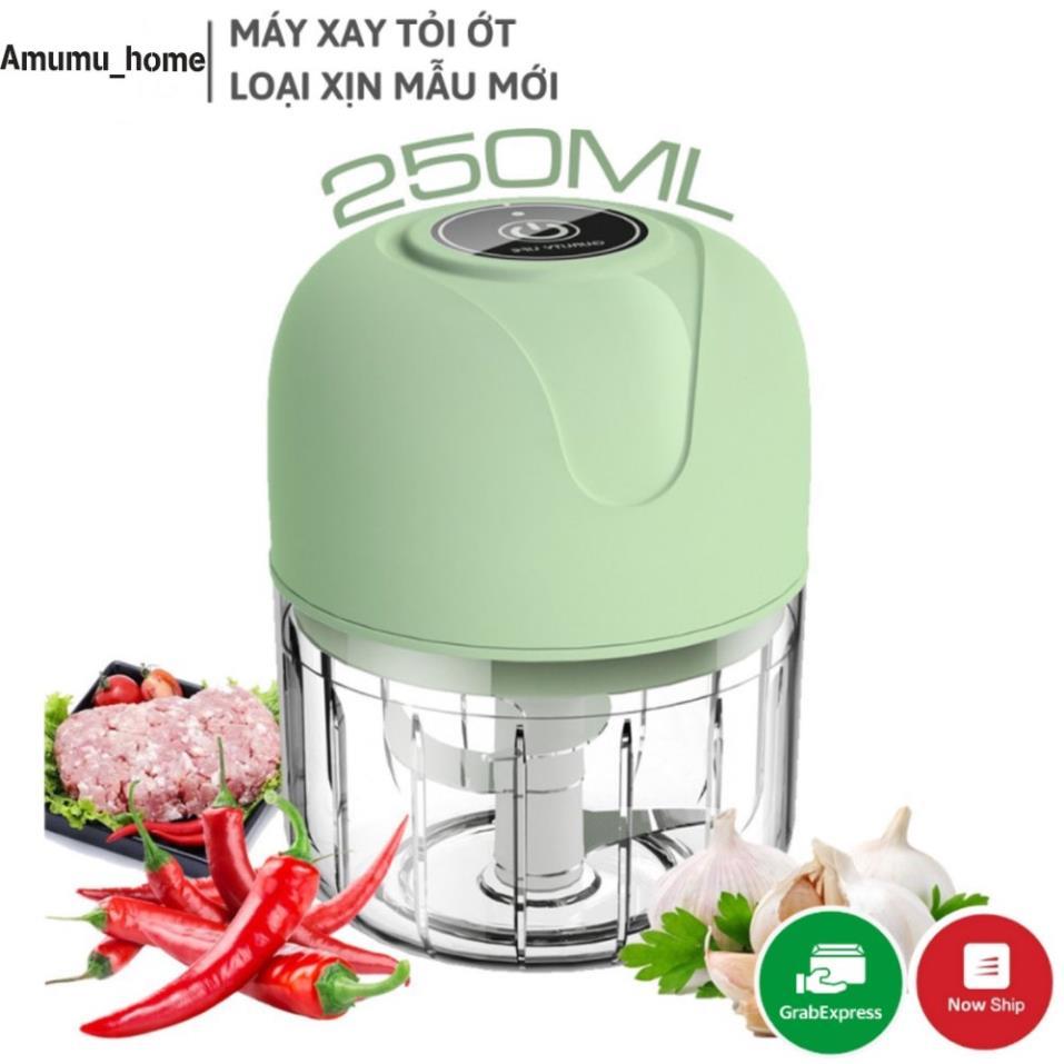 Máy xay mini tỏi ớt cầm tay đa năng thịt, đồ ăn dặm cho bé