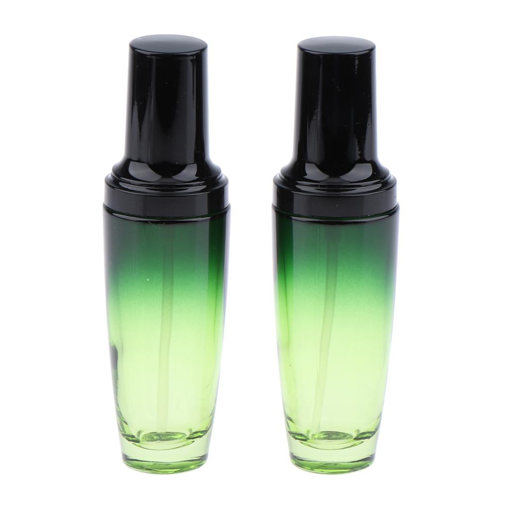 4Pcs 50ML Glass Empty Spray Bottle Travel Shampoo Rose Water Container Pump