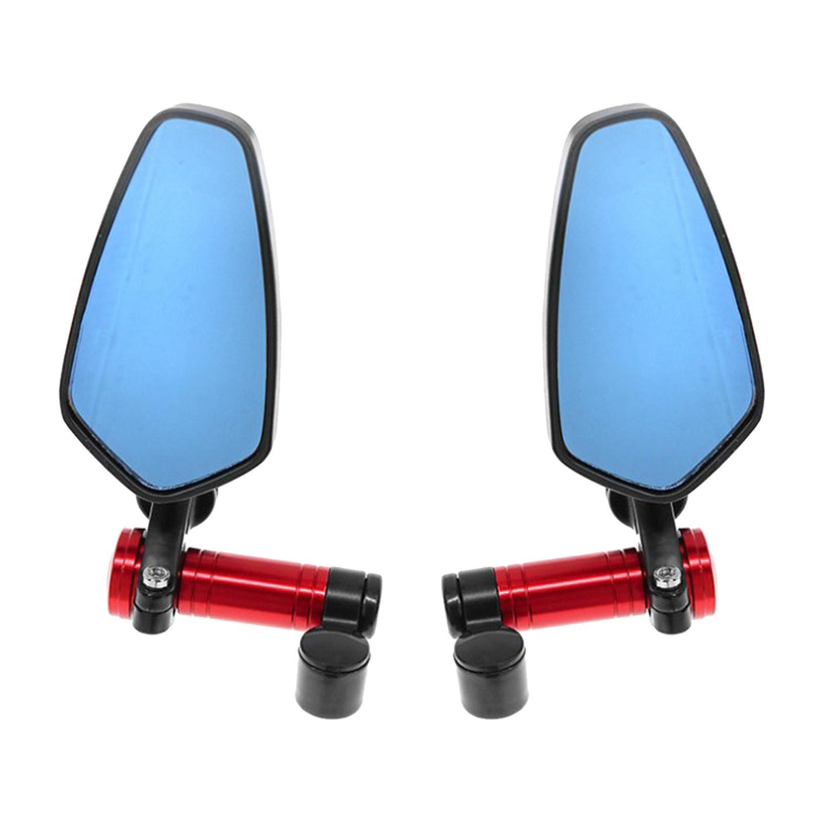 2Pcs Motorcycle Rearview Side Mirrors Rear View Mirrors Fits for Most Motorbikes Scooters