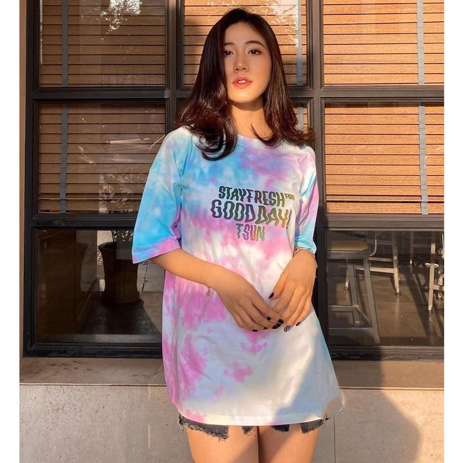 Áo thun tay lỡ áo phông unisex nam nữ form rộng STAY FRESH