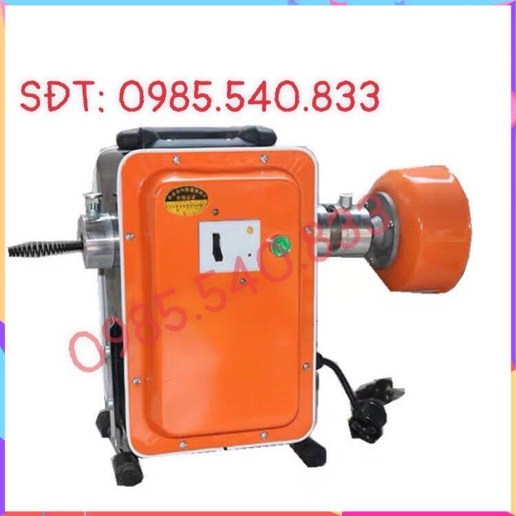 Máy thông tắc cống GQ180-900w tặng kèm cuộn dây lò xo phi 16 dài 18m và 4,5m mét cuộn dây lò xo phi 8