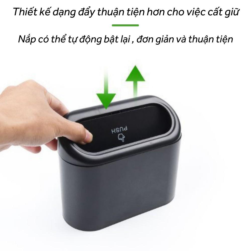 Thùng rác , Thùng rác mini ô tô , thùng đựng rác ô tô xe hơi nhỏ gọn đa năng gắn cửa xe sau ghế tiện dụng TIME HOME