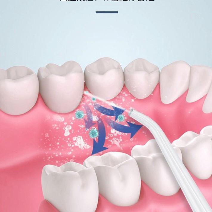 Máy tăm nước vệ sinh răng miệng cực sạch công nghệ Châu Âu - Máy Tăm nước siêu sạch Oral Irrigator kèm 4 đầu phun Nữ Women