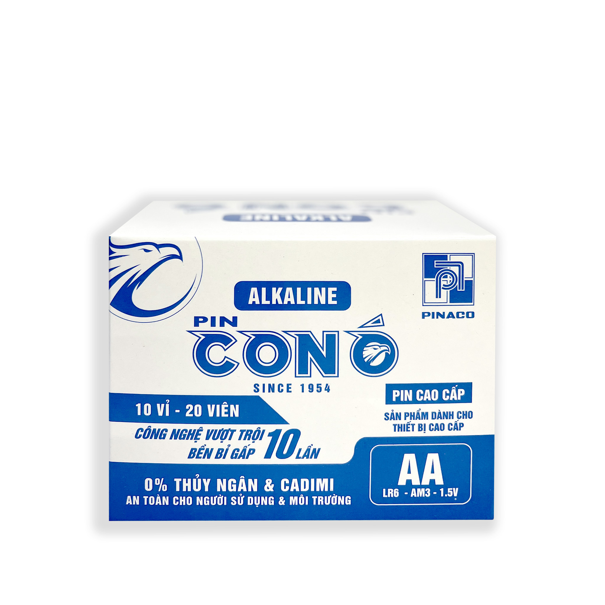 Combo 4 vỉ Pin Con Ó Alkaline LR6 - Size AA - Vỉ 2 viên