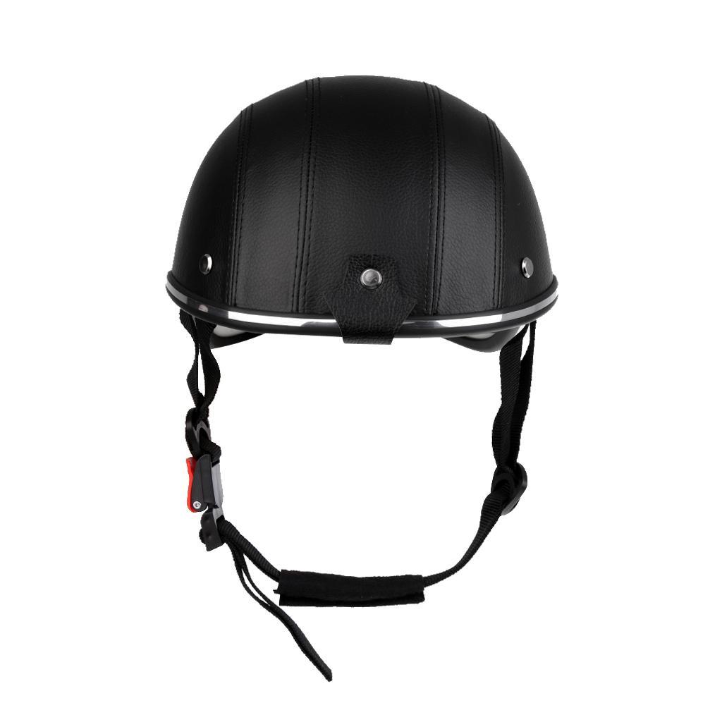 2Pcs Baseball Cap Style Motorcycle Helmet Bike Cycling Helmet Anti-UV Visor Black