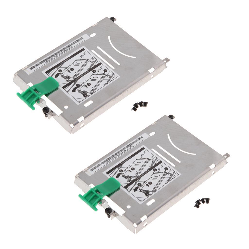2 Pieces Hard Drive HDD Caddy Bracket For HP  15  17 G1 G2
