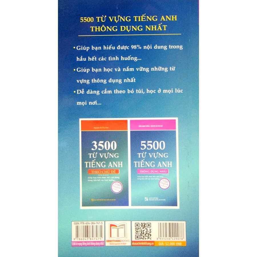 5500 từ vựng tiếng Anh thông dụng nhất