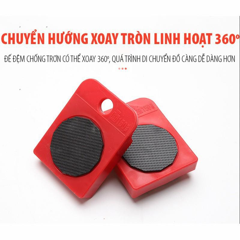 Dụng cụ nâng đồ vật nặng di chuyển đồ đạc có bánh xe, Bộ dụng cụ nâng và di chuyển đồ thông minh