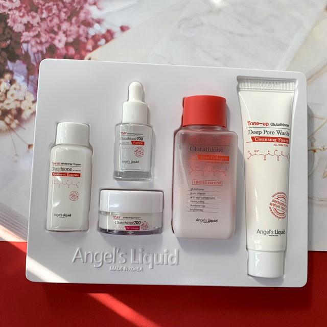 Kem Dưỡng Trắng Da, Mờ Thâm Nám Ban Đêm Angel's Liquid 7 Day Glutathione 700 V-Cream [Mini size 10ml]  + Tặng Kèm 1 băng đô tai mèo ( màu ngẫu nhiên)