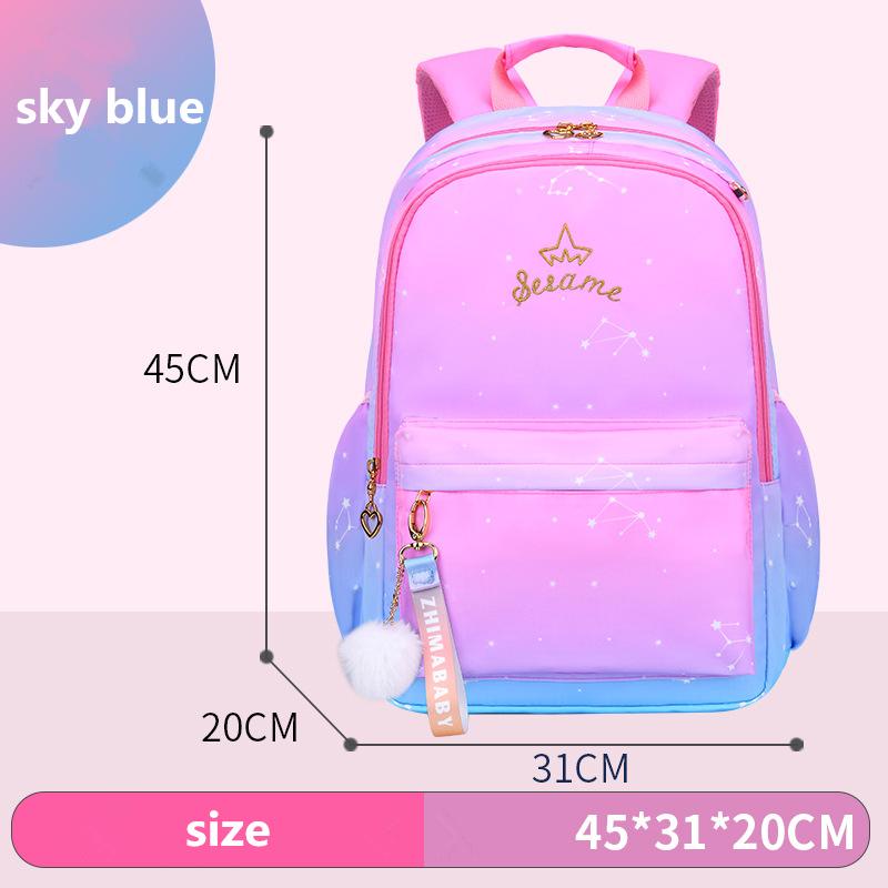 Cô Gái Mới Ba Lô Cho Trường Ba Lô Bé Gái Nylon Chỉnh Hình Học Túi Trẻ Em Sơ Cấp SCHOOLBAGS Cấp 1-6 Trẻ Em Mochila