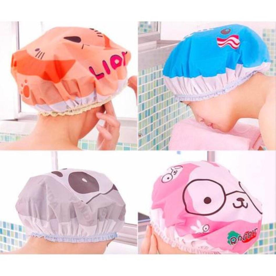 Mũ trùm ủ tóc hình dễ thương cute có chun co giãn