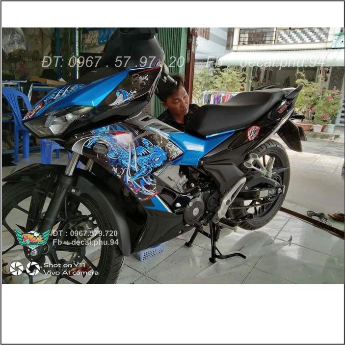 Tem Rời Winner X Xanh đen Cá Chép
