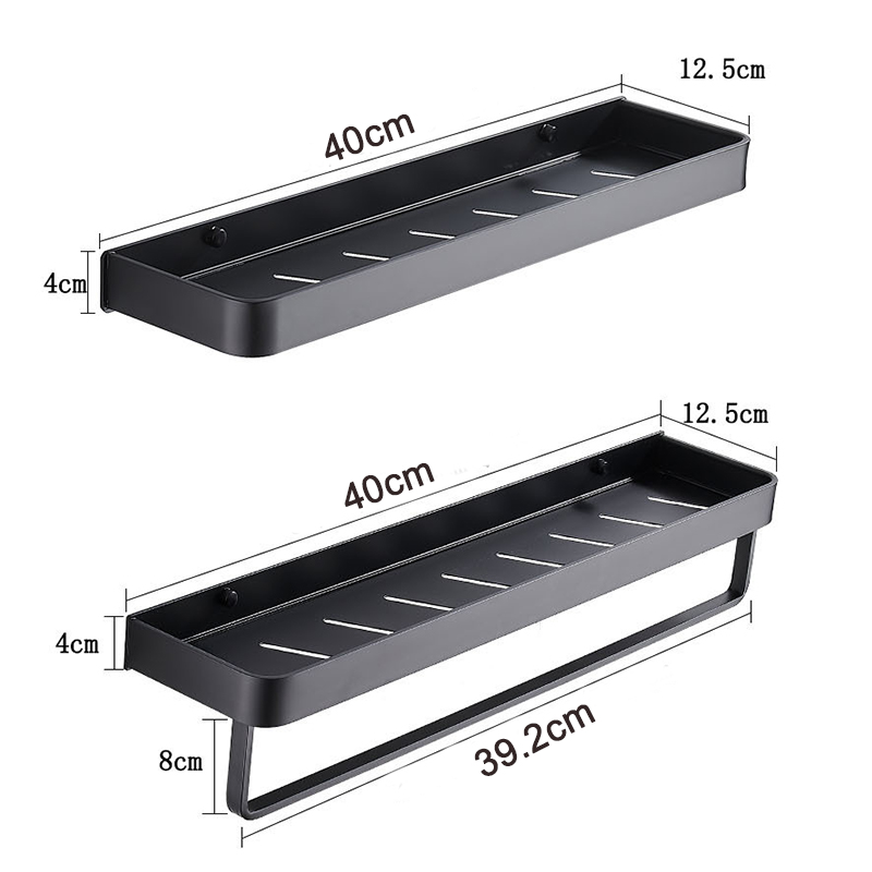 Bộ 2 kệ nhà tắm dán tường để đồ mỹ phẩm phong cách hiện đại