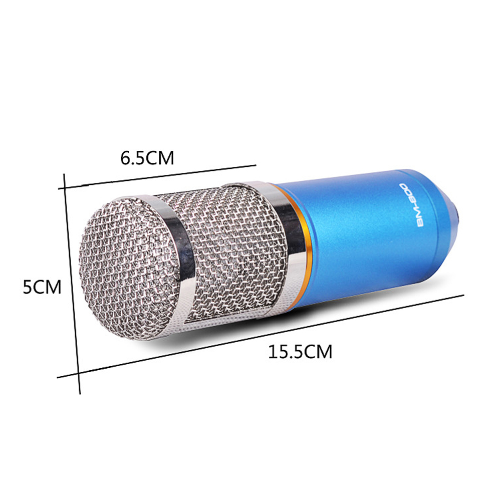 Micrô Ngưng Tụ BM-800 Có Giá Đỡ Chống Sốc Để Ghi Âm, Phát Thanh, Hát Trên Đài Phát Thanh