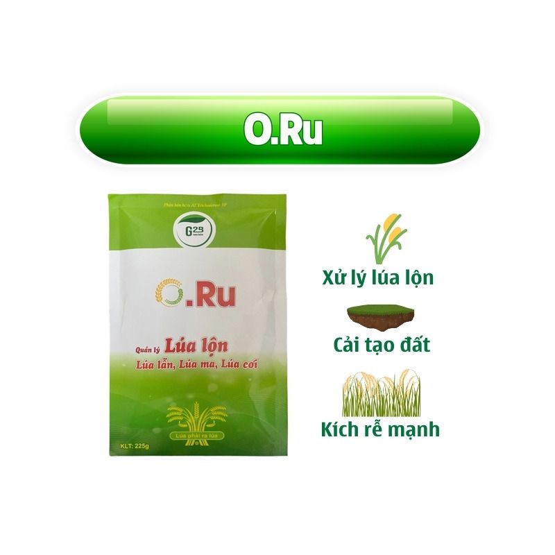 Xử Lý Lúa Lẫn, Lúa 2 Tầng, Lúa Ma, Chống Xì Phèn, Kích Rễ Mạnh Cứng Cây– G2B Oru 225g