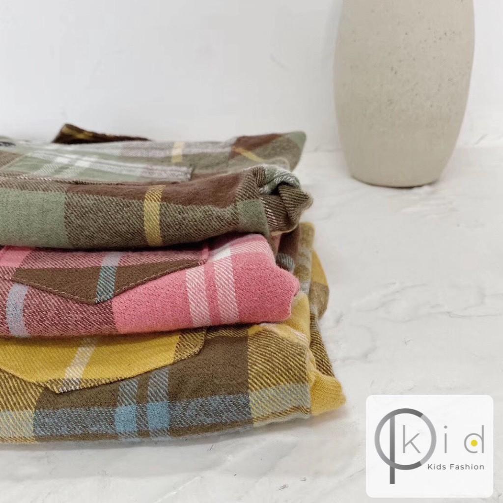 ÁO SƠ MI CARO 2 TÚI- CPKID - BAO CHẤT BÉ YÊU - THỜI TRANG TRẺ EM PHONG CÁCH HÀN QUỐC