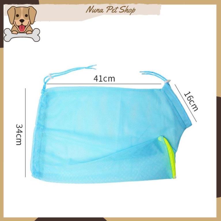 Túi lưới đa năng cho chó mèo - Túi tắm cho mèo, hỗ trợ cắt móng