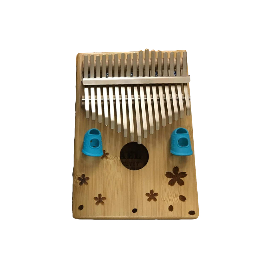 Đàn Kalimba cao cấp 17 phím, Thumb Piano 17 keys - Gỗ tròn hoa