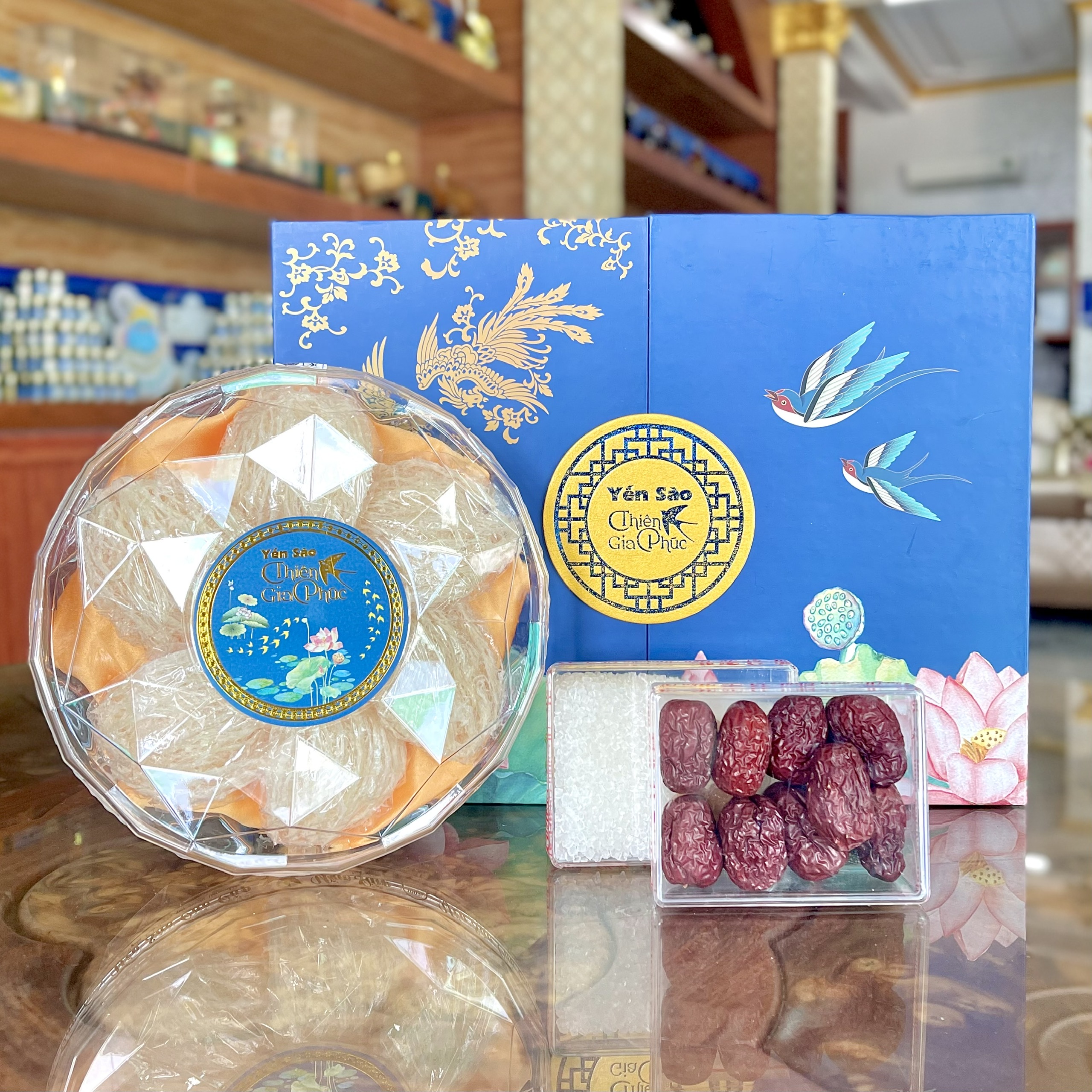 Yến Tinh Chế [Thiên Gia Phúc] 50g - Tặng kèm đường phèn, táo đỏ, hạt chia