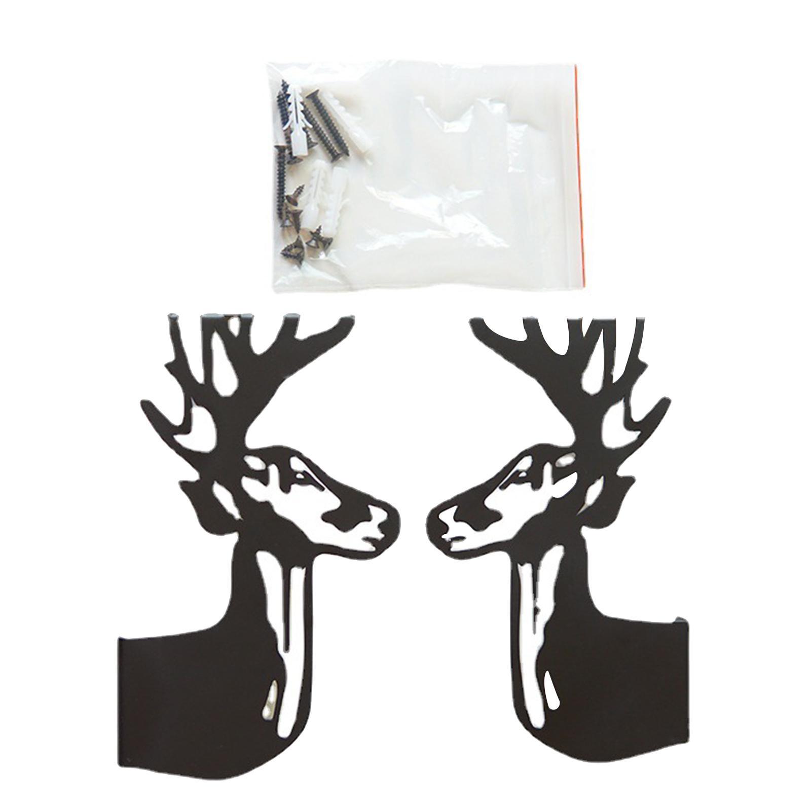 Home Floating Shelf Farmhouse Wall Decor Deer Shape Bracket Rack for Bedroom