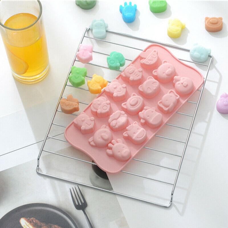 Khuôn Làm Đá Bằng Silicon Hình Thú Dễ Thương