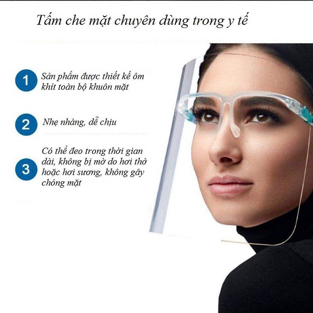 Sỉ 3k-Face Shield Kính Chống Giọt Bắn Bảo Hộ Chống Dịch - CẢ BỘ GỒM KÍNH VÀ GỌNG KÍNH NHƯ HÌNH