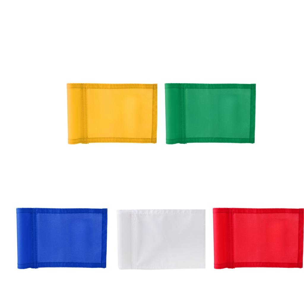 2x 7x5" Nylon Golf Putting Practice Green Flag Aids For Indoor Outdoor Backyard