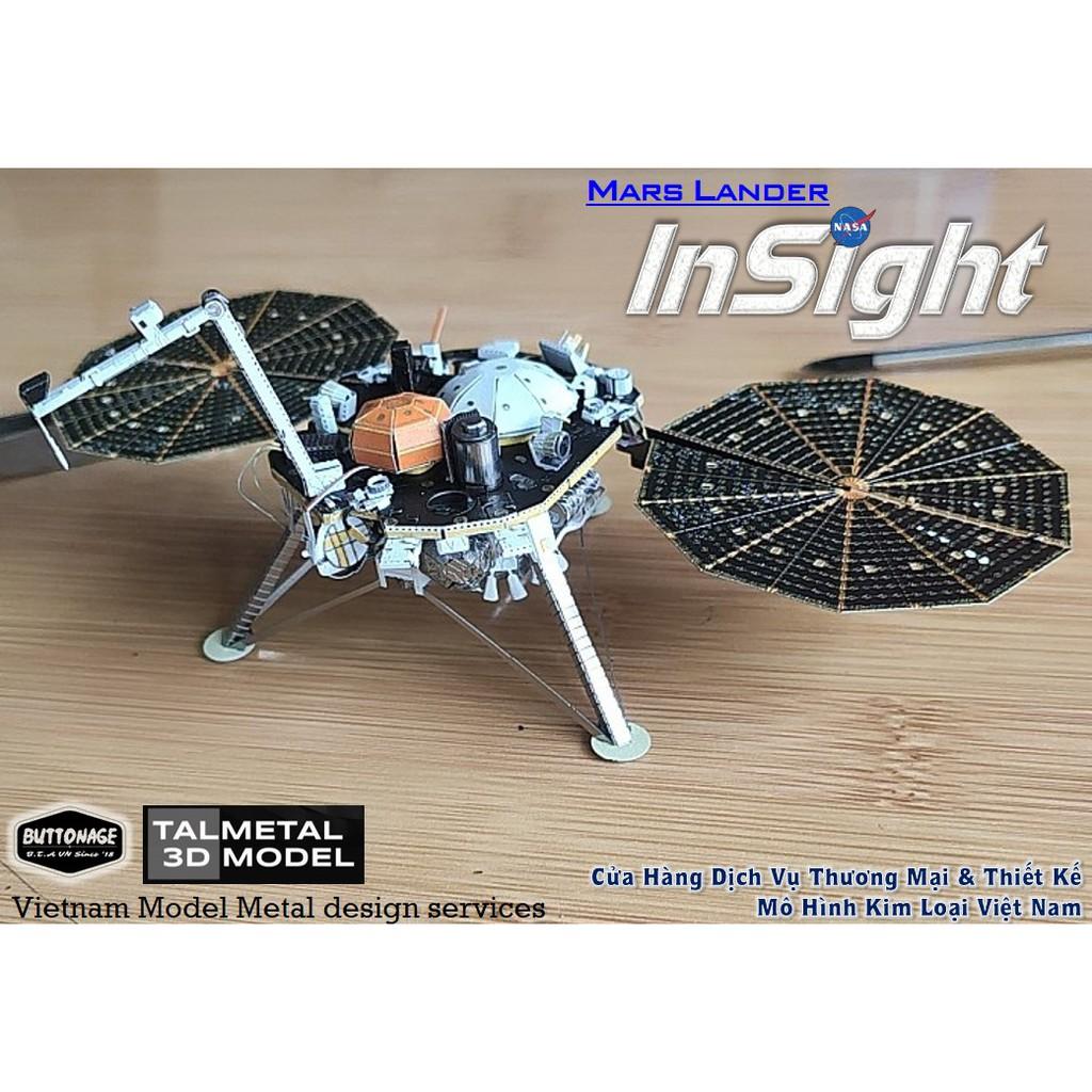 Mô Hình Lắp Ráp 3d Trạm đổ bộ Sao Hỏa InSight