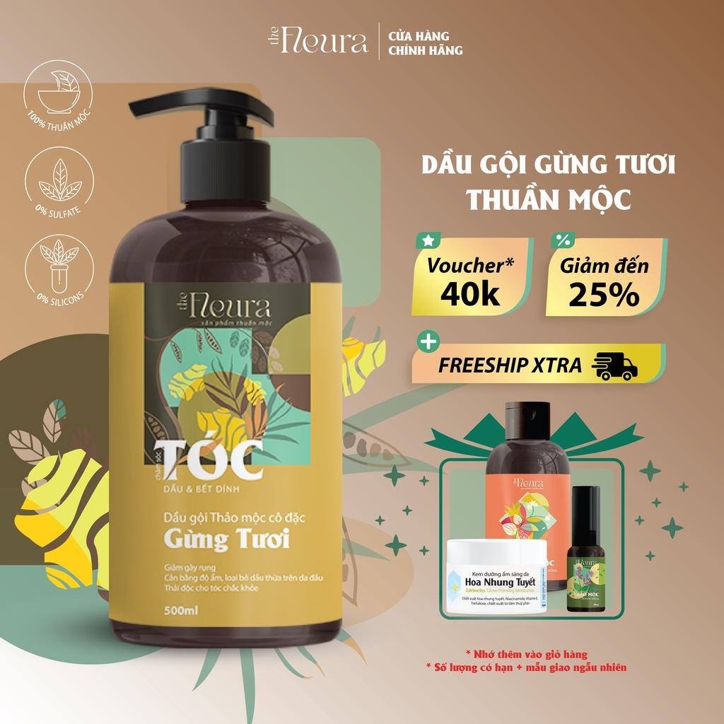 Dầu Gội Gừng Tươi Thảo Mộc The Fleura Cho Tóc Dầu Giúp Mượt Tóc Ngăn Gàu Giảm Rụng Tóc Hỗ Trợ Mọc Tóc