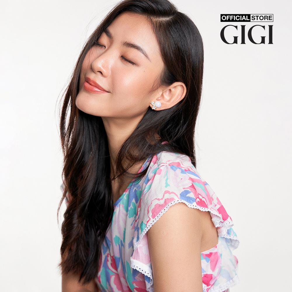 GIGI - Đầm xếp tầng mini cổ tròn tay ngắn trẻ trung G2101D231110