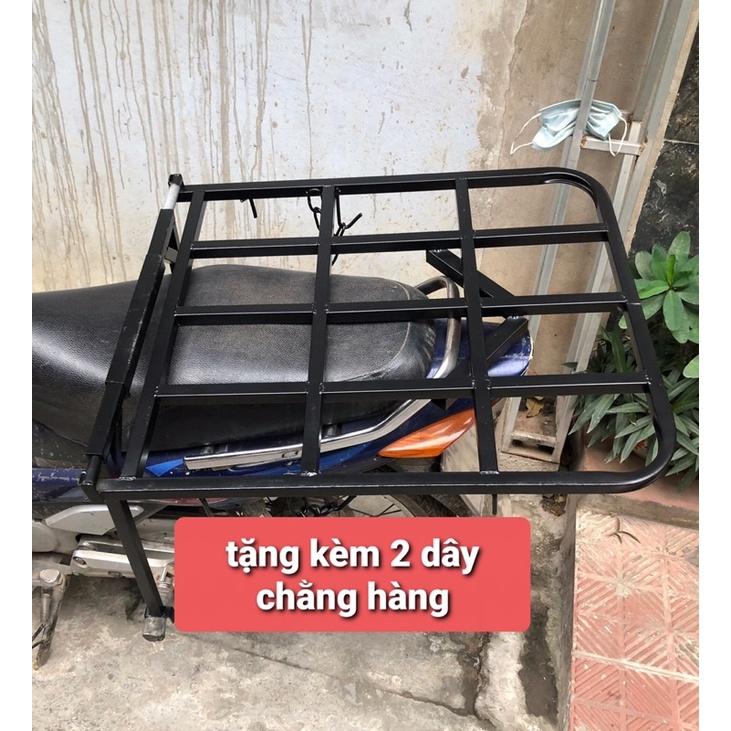 Cáng chở hàng, kệ xe máy đa năng không mở cốp, tháo lắp dễ dàng