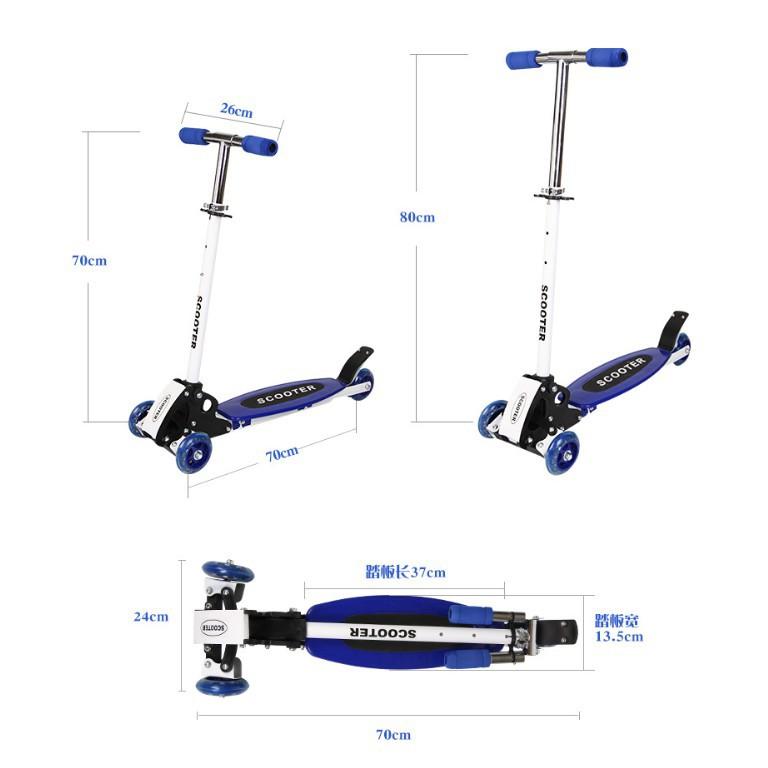 Xe Scooter kiểu dáng thể thao mạnh mẽ linh hoạt quà tặng cho bé trẻ em