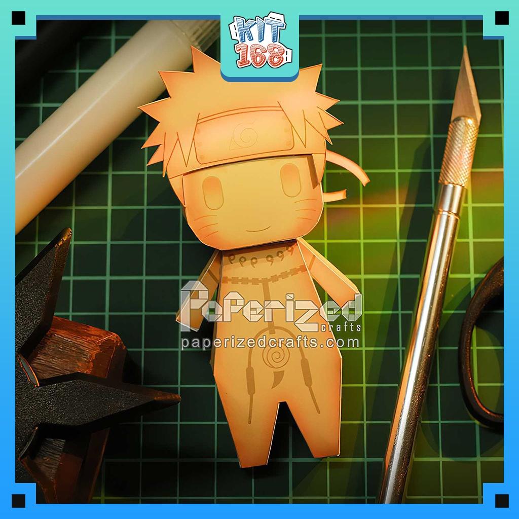 Mô hình giấy Anime Game Chibi Naruto ver 8 (Dạng Chakra Cửu Vĩ