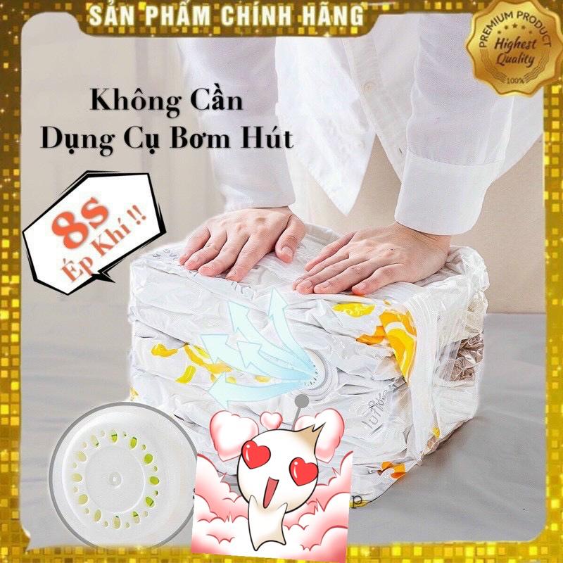 Túi Hút Chân Không Đựng Quần Áo, Chăn Màn Dùng Bằng Tay Không Cấn Bơm Hút