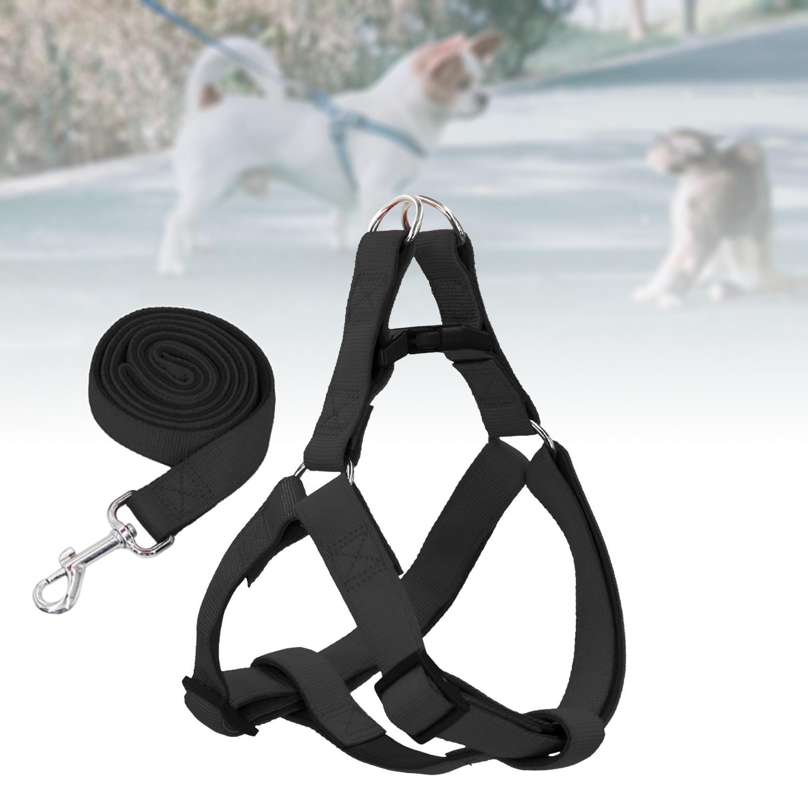 Dog Harness and Leash Set Adjustable Comfortable Puppy Vest for Running