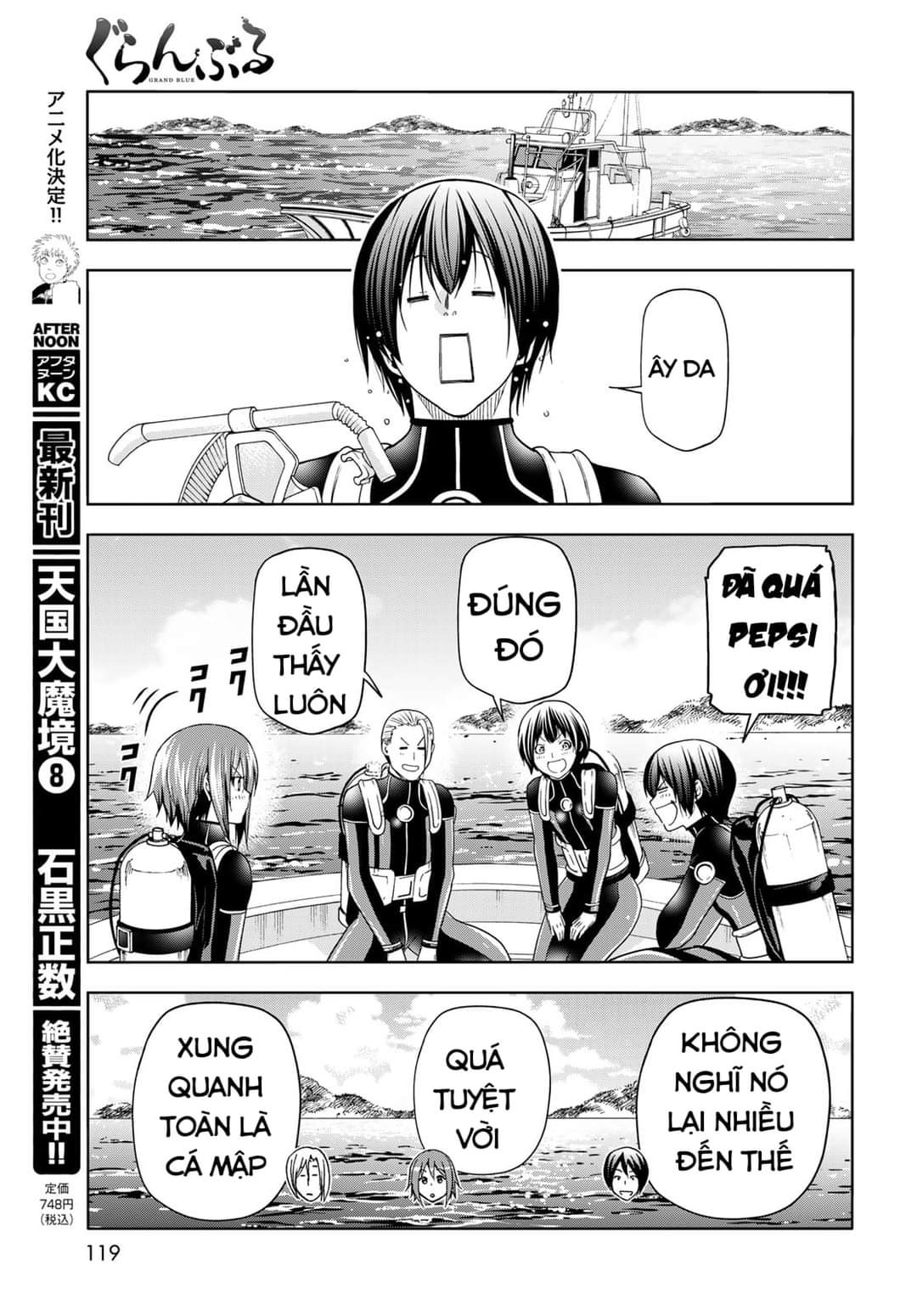 cô gái thích lặn - grand blue chapter 81 26