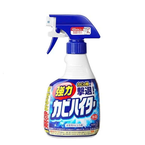 Xịt Tẩy Trắng Vật Dụng Nhà Bếp Dạng Bọt Lion 400g Chống Khuẩn, Khử Mùi + Chai Dự Phòng