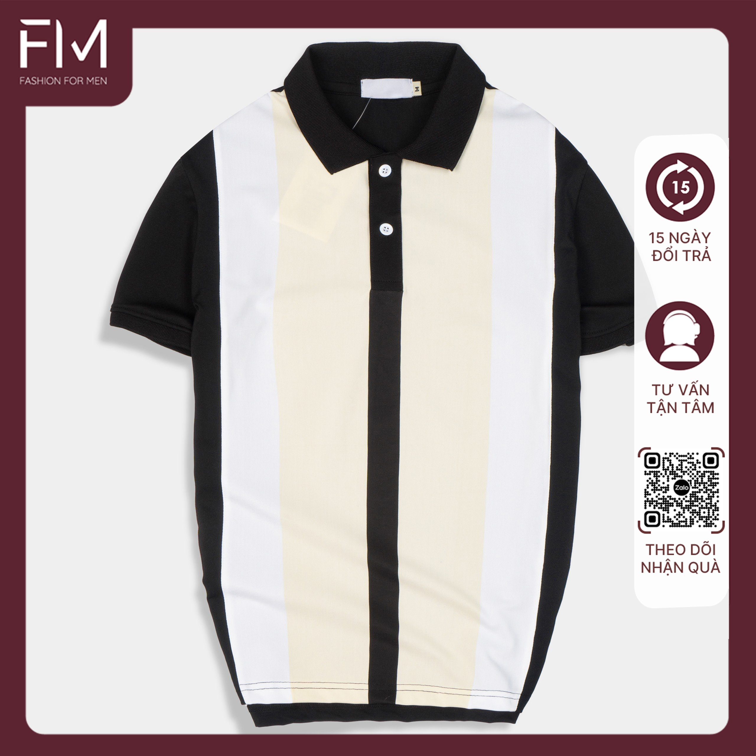 Áo polo thời trang nam, áo thun có cổ, thiết kế kiểu dáng trendy, dễ dàng phối đồ - FORMEN SHOP - FMPS202