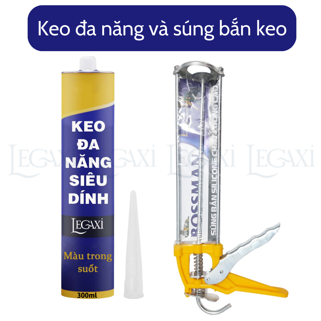 Keo đa năng dán gỗ đá hoa cương gạch men sứ tường cầu thang sàn chống nước chịu nhiệt chịu tải lực Legaxi