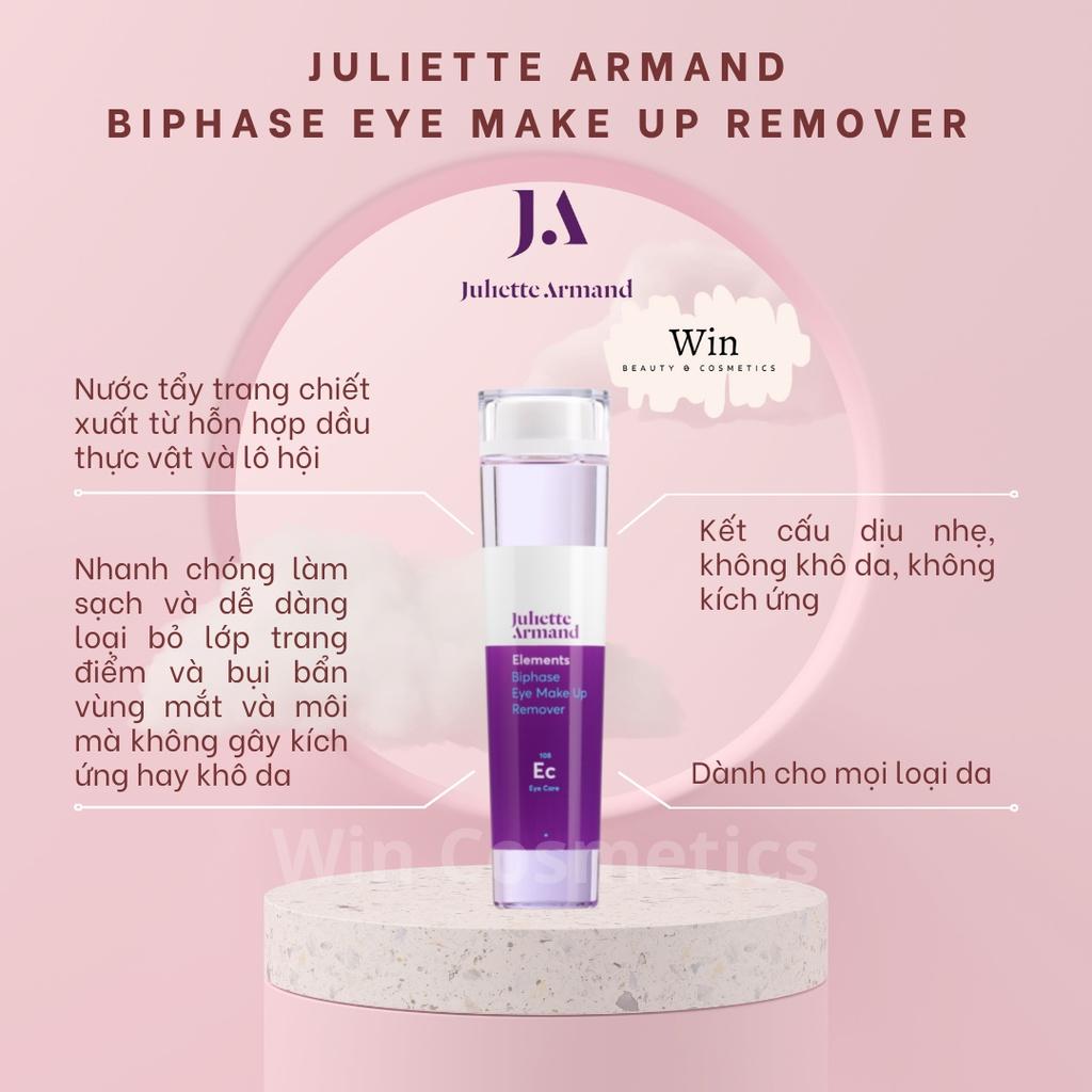 Nước tẩy trang Juliette Armand Biphase Eye Makeup Remover làm sạch kép dịu nhẹ