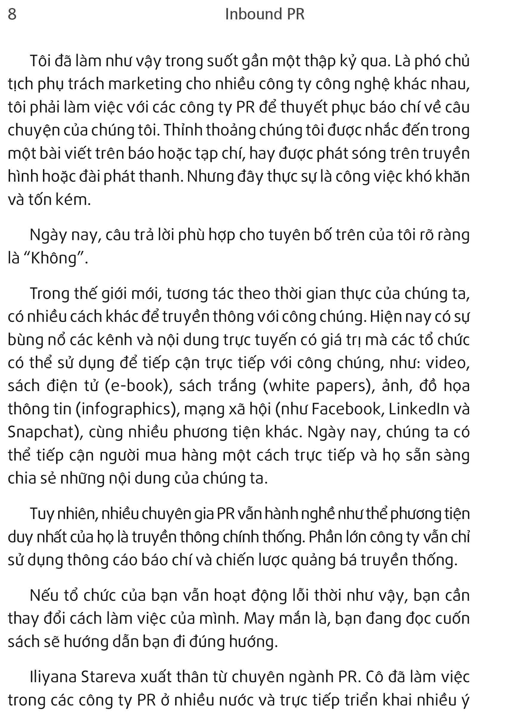 Sách Inbound PR - Dịch Chuyển Hoạt Động Theo Mô Hình Inbound