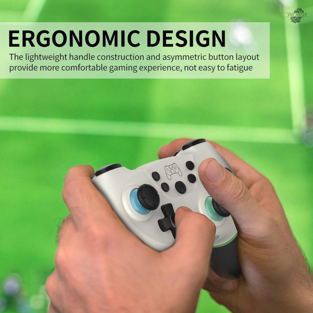 Tay Cầm Chơi Game Không Dây Bt 6 Trục Tương Thích Với Switch / Switch Lite