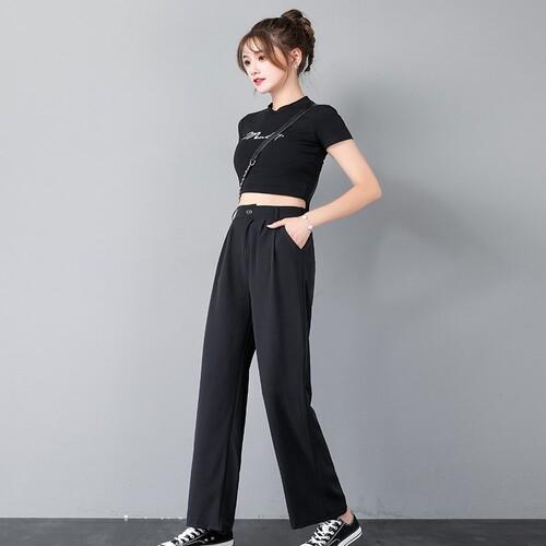 Quần tây nữ ống suông lưng cao công sở giá rẻ