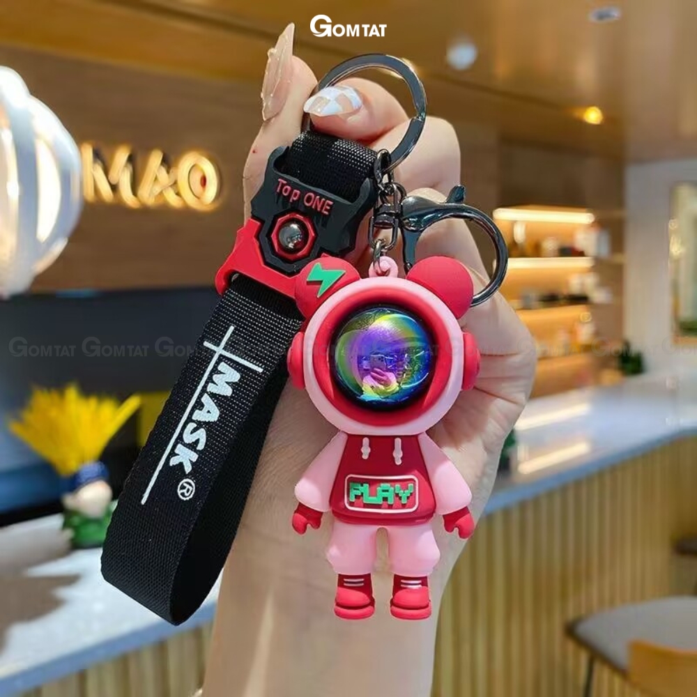 Móc khóa phi hành gia cute thời trang GOMTAT treo trên balo, túi xách siêu dễ thương - GAUPLAY-KEY-006